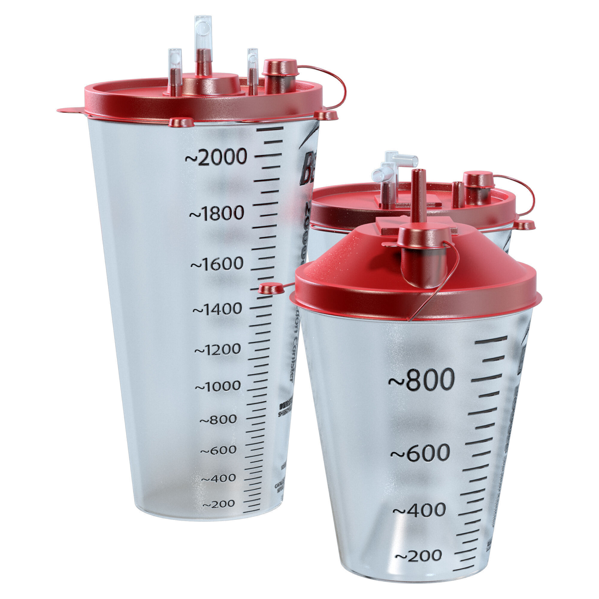 Hydrophobic Rigid Canisters Low-poly 3D model_4