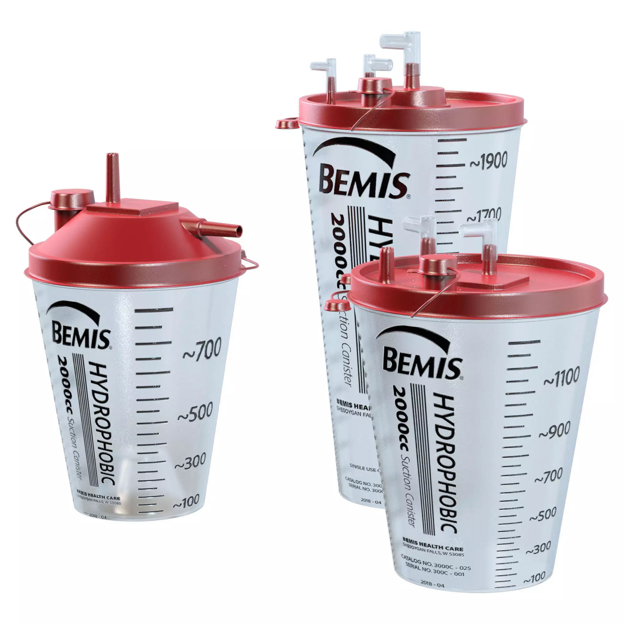 Hydrophobic Rigid Canisters Low-poly 3D model_0