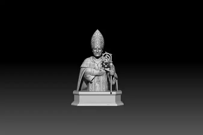 Marcel Lefebvre 3d Bust model for 3d printing
