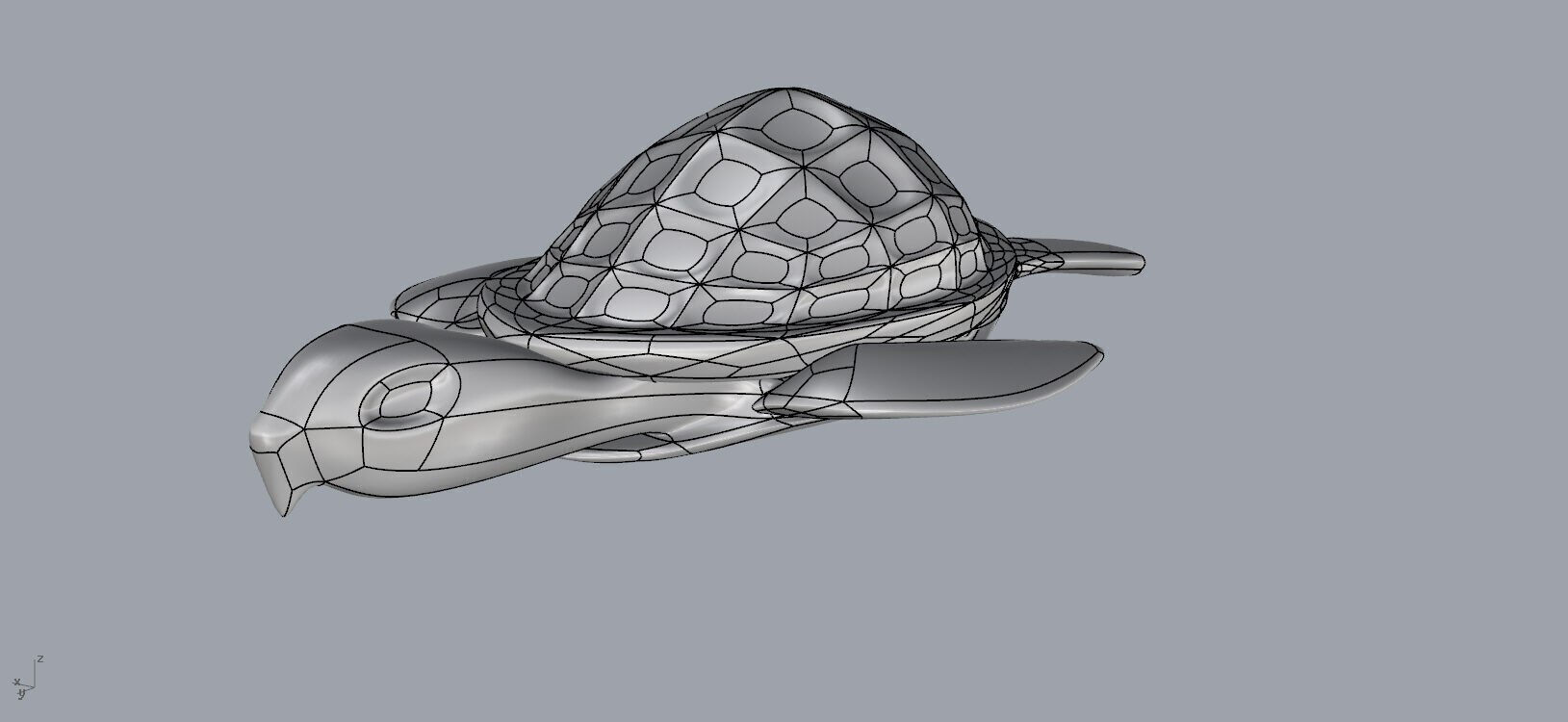 Gold Turtle 3D print model_3