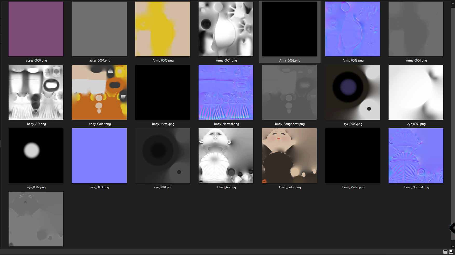 Squid Game Doll 3D Model - Fully Rigged for Animation 3D model_11