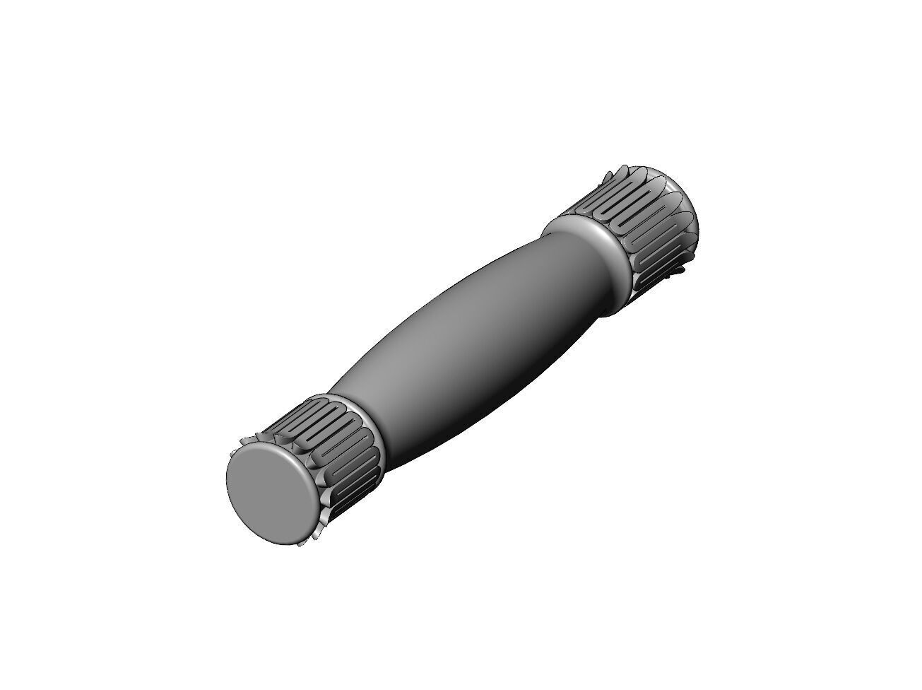 Rounded leaf scroll moroccan arabic islamic pillar column 3D print model_3