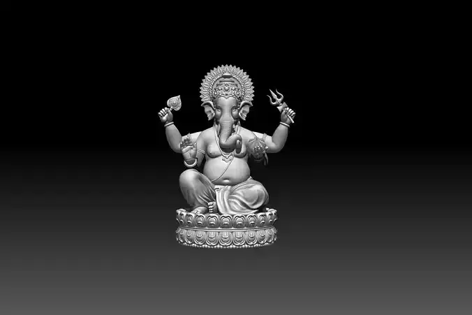 Lord Ganesh 3D model for 3d printing 3D print model