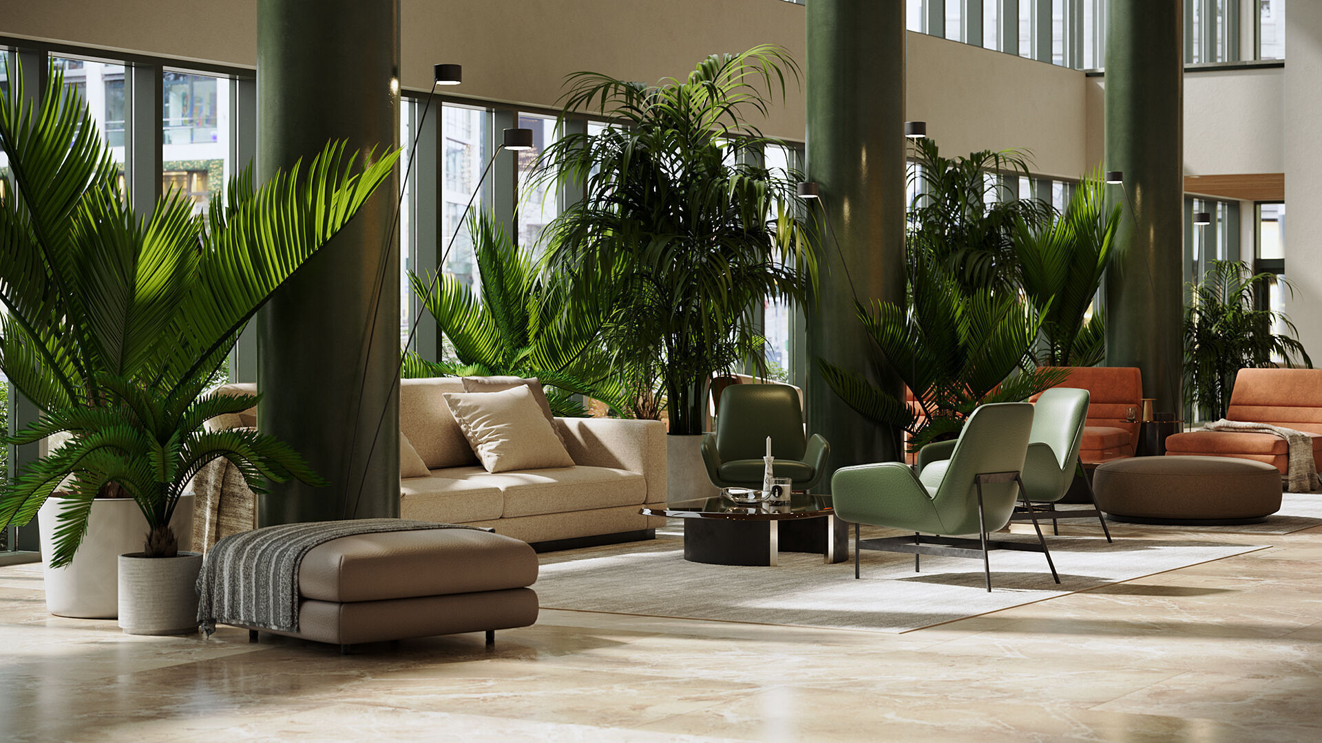 Archmodels vol 296 - hotel lobby furniture 3D model_1