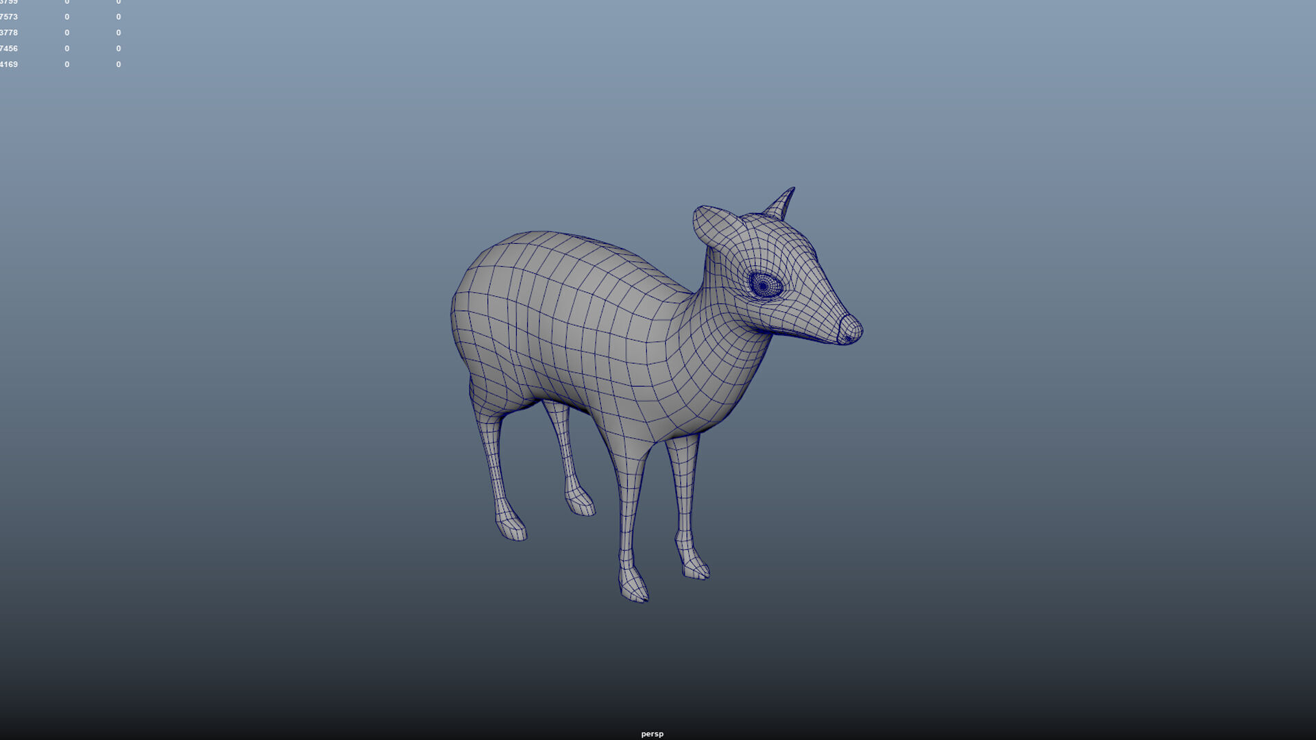  sang kancil Low-poly 3D model_6