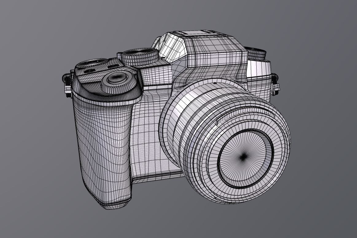 Panasonic LUMIX G7KS 4K Mirrorless Camera Low-poly 3D model_18