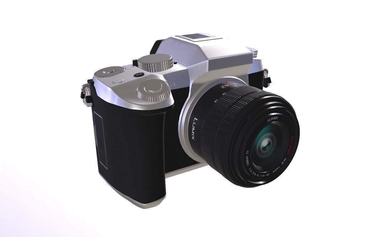 Panasonic LUMIX G7KS 4K Mirrorless Camera Low-poly 3D model_3