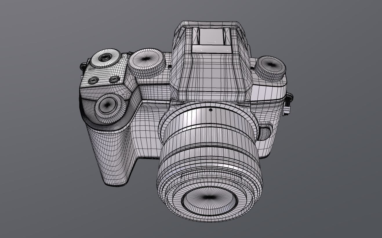 Panasonic LUMIX G7KS 4K Mirrorless Camera Low-poly 3D model_16