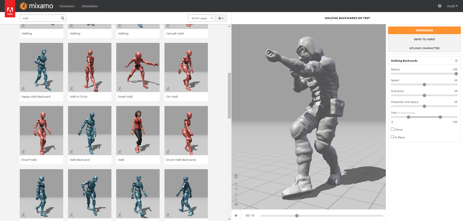 Gameready  post-apocalyptic armored soldier Low-poly 3D model_40