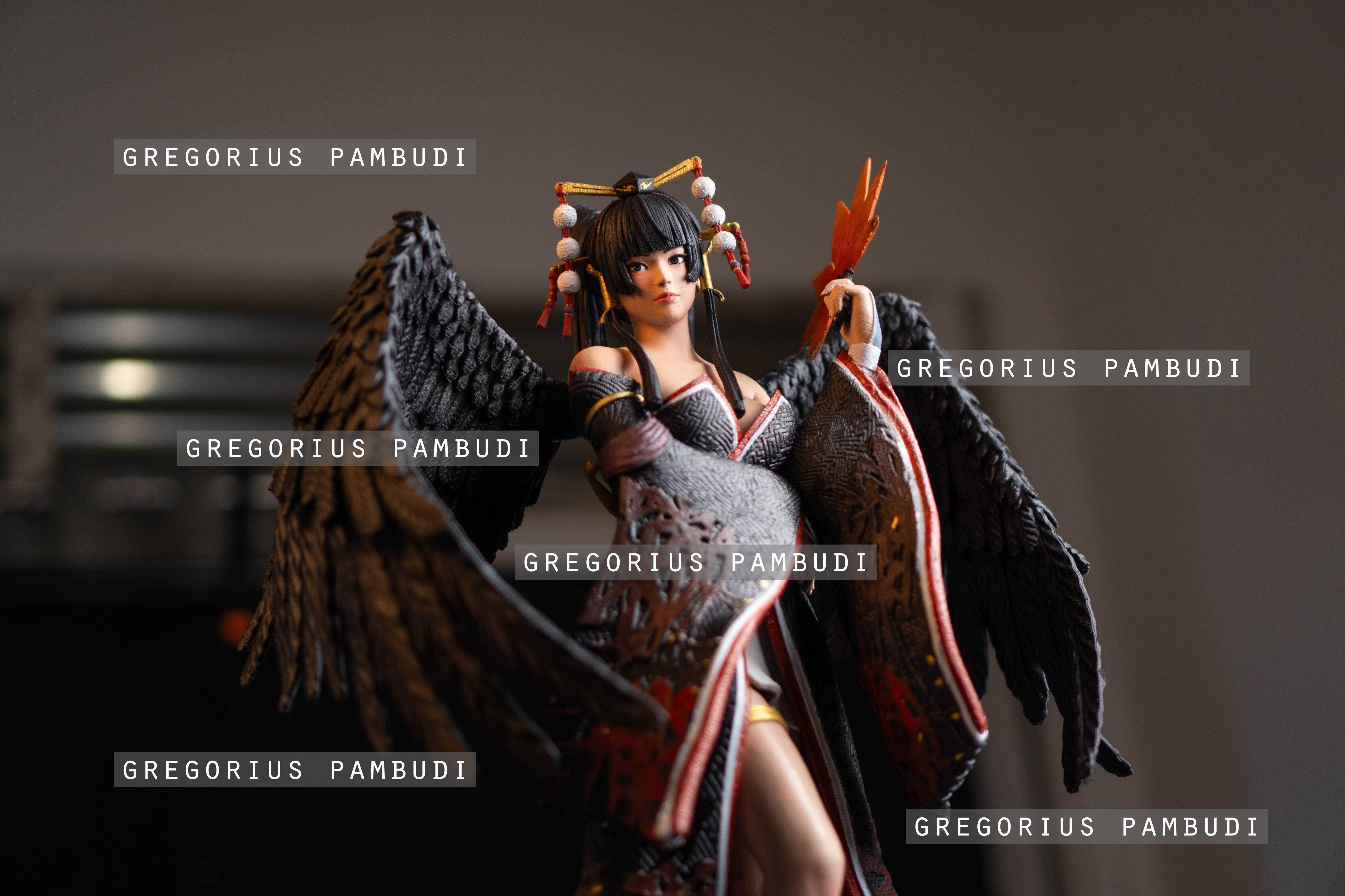 Nyotengu Dead or Alive Fan Art Statue 3d Printable 3D print model_14