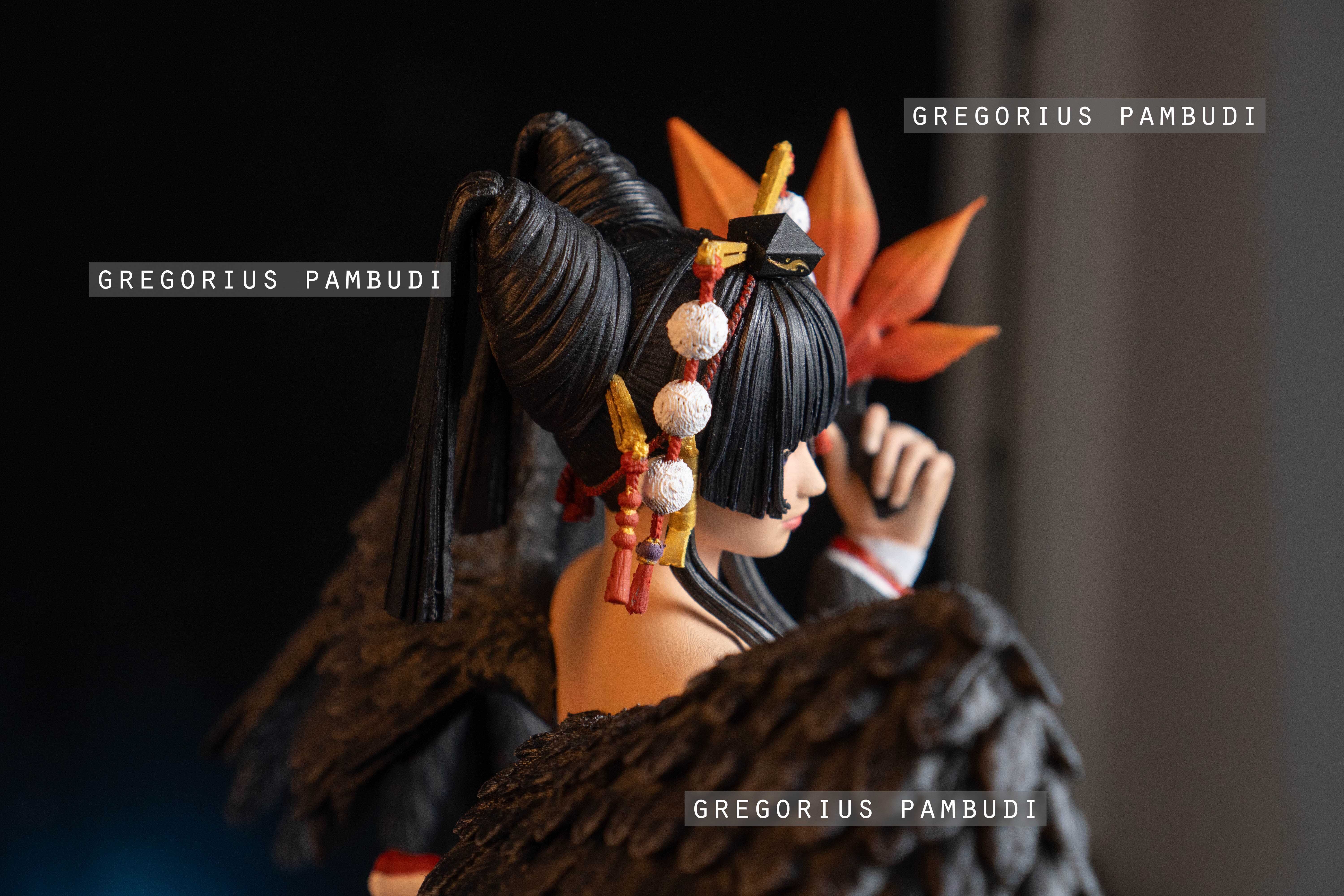 Nyotengu Dead or Alive Fan Art Statue 3d Printable 3D print model_15