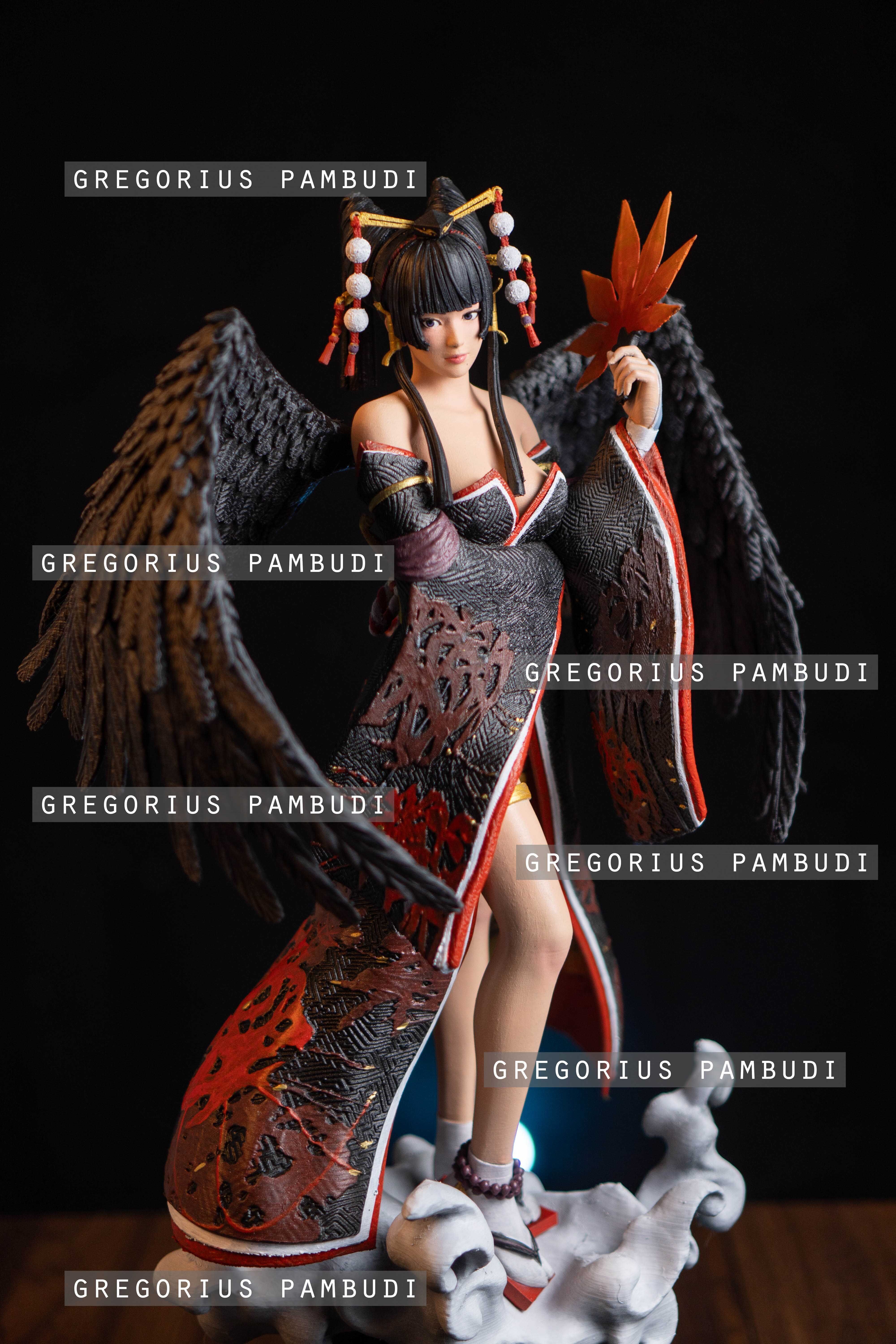 Nyotengu Dead or Alive Fan Art Statue 3d Printable 3D print model_7