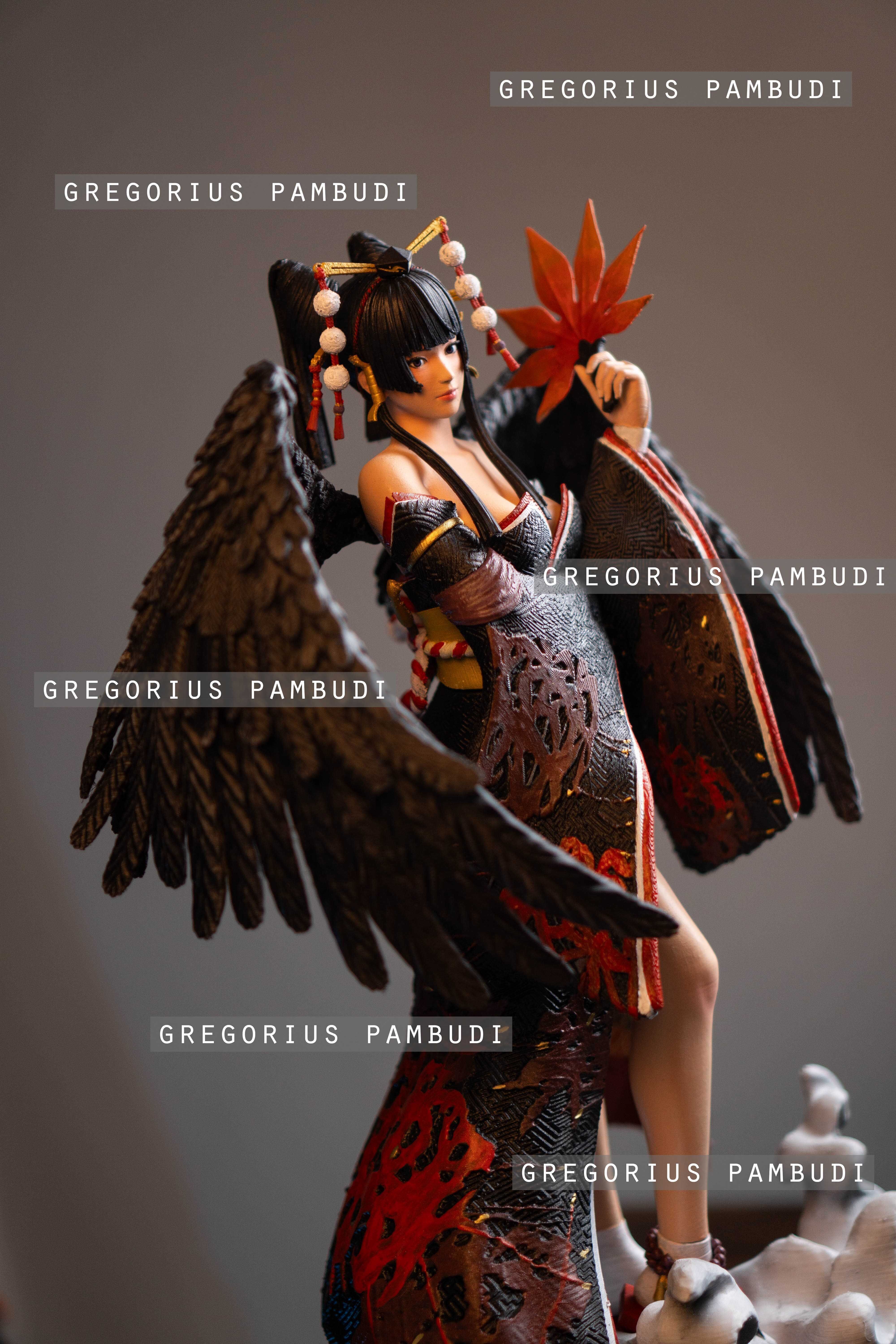 Nyotengu Dead or Alive Fan Art Statue 3d Printable 3D print model_10
