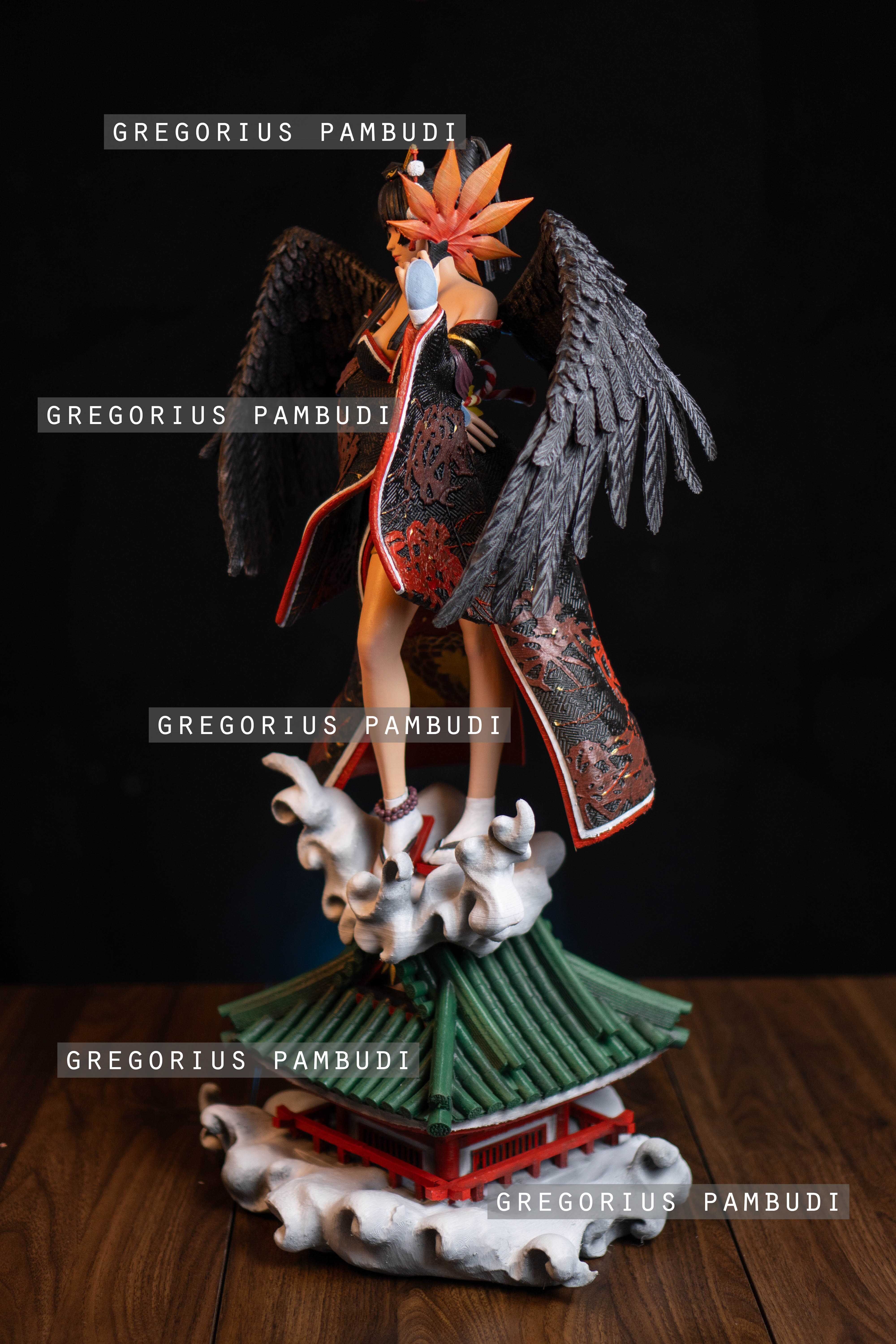 Nyotengu Dead or Alive Fan Art Statue 3d Printable 3D print model_5