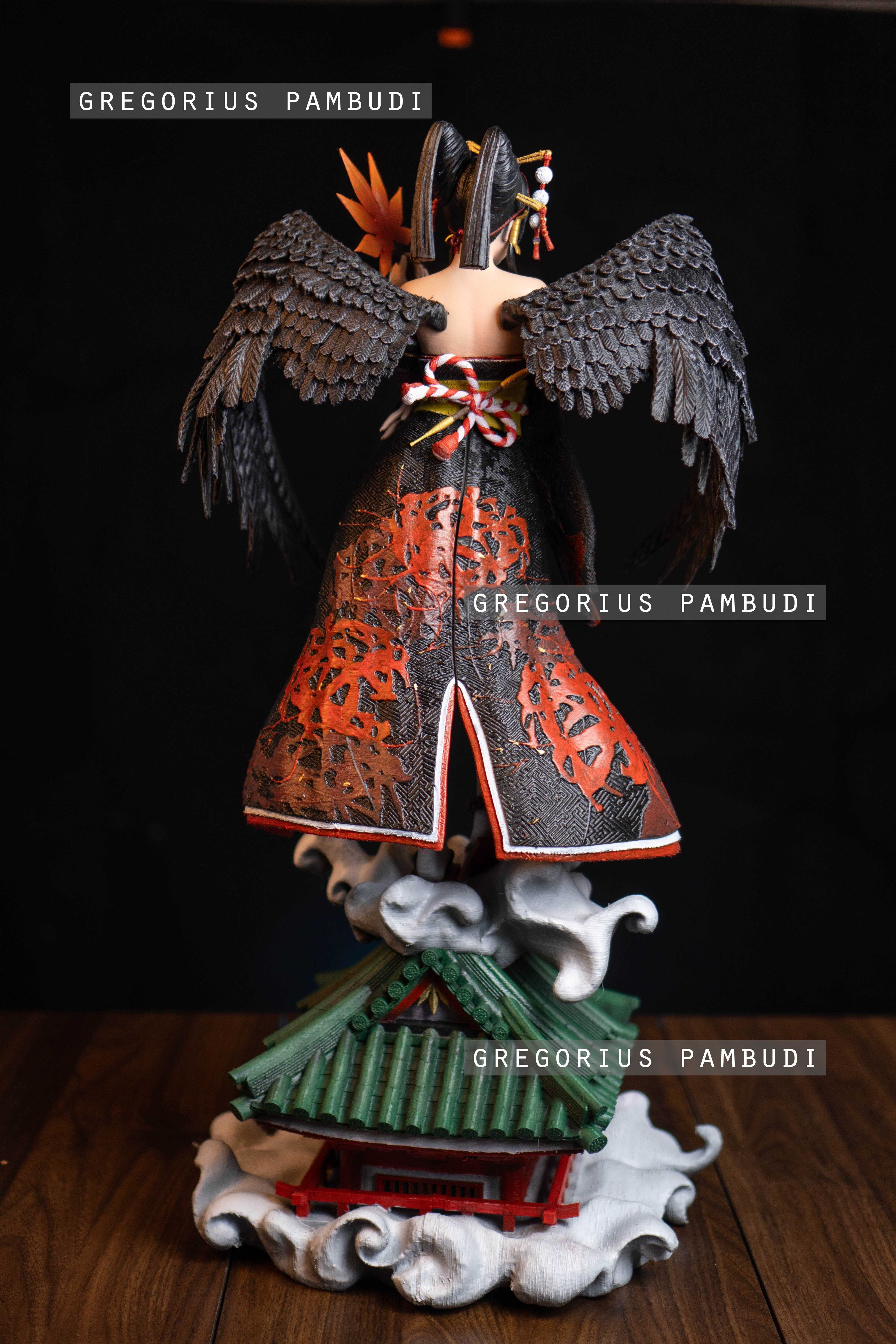 Nyotengu Dead or Alive Fan Art Statue 3d Printable 3D print model_6