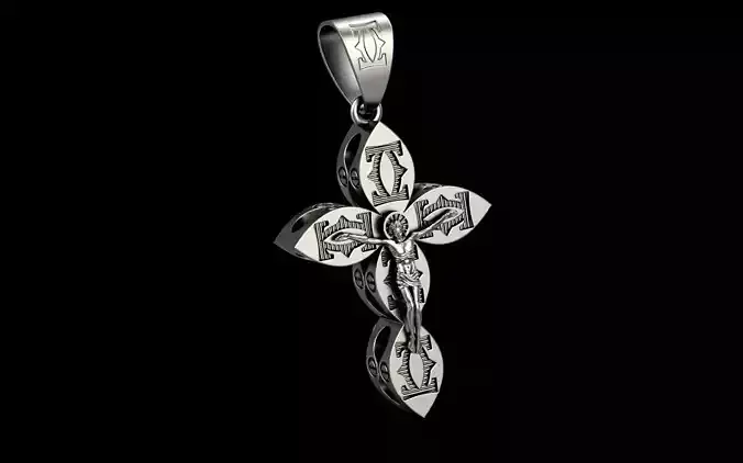 cross pendant 3D print model