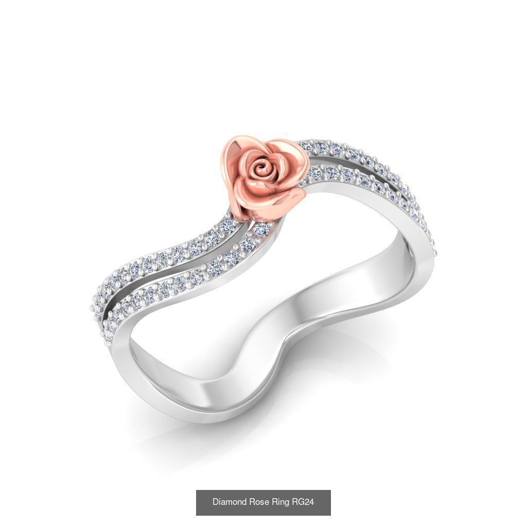 Diamond Rose Rings Collection _28