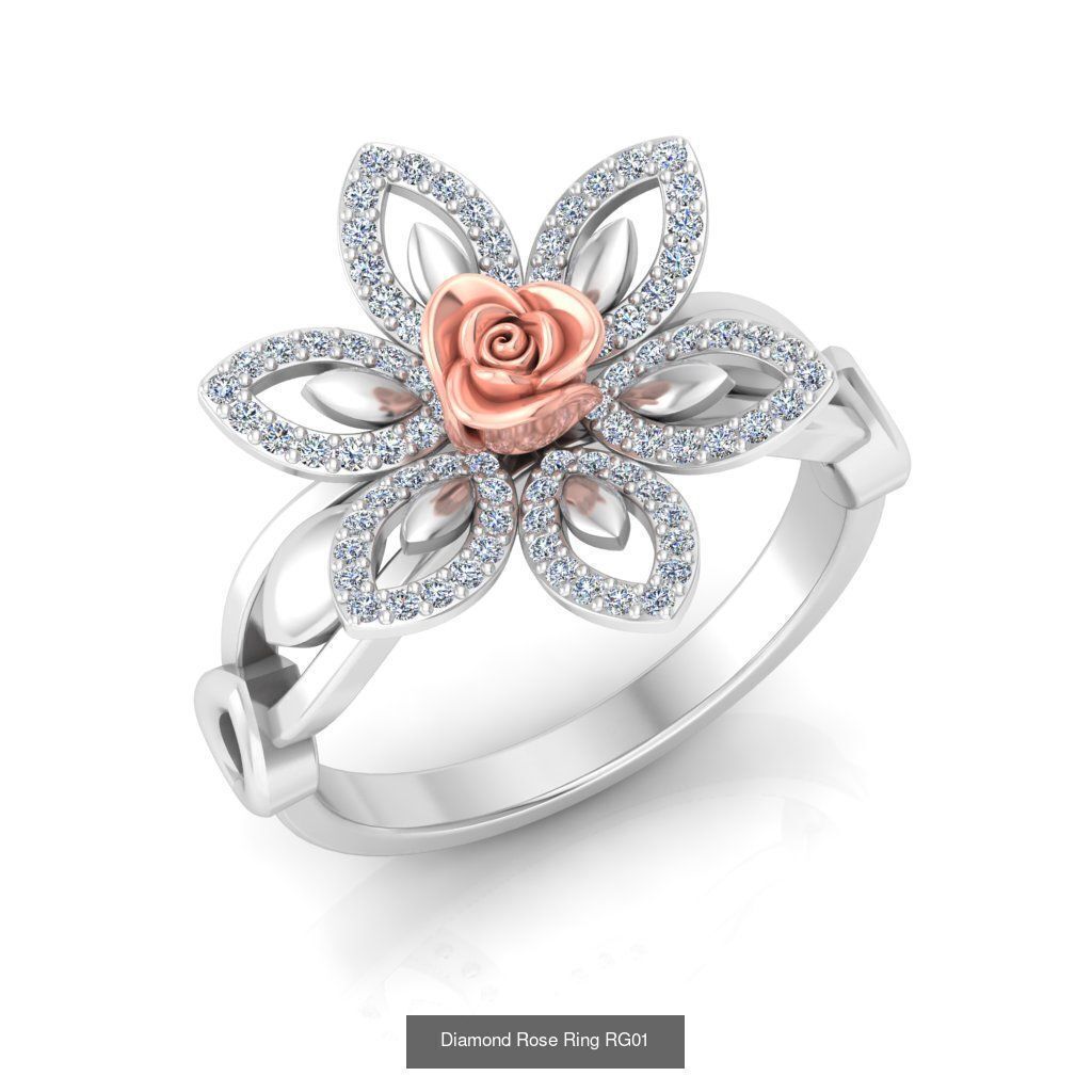 Diamond Rose Rings Collection _5