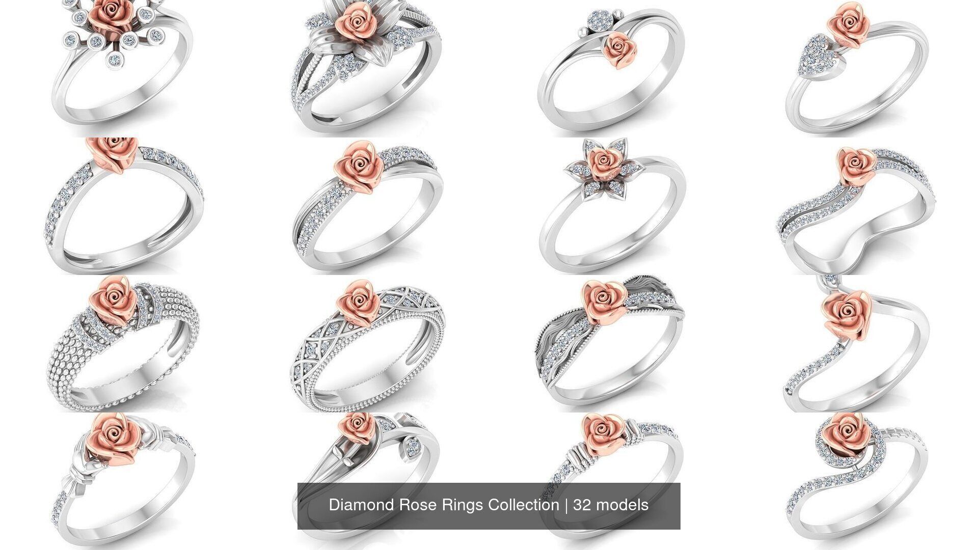 Diamond Rose Rings Collection _3
