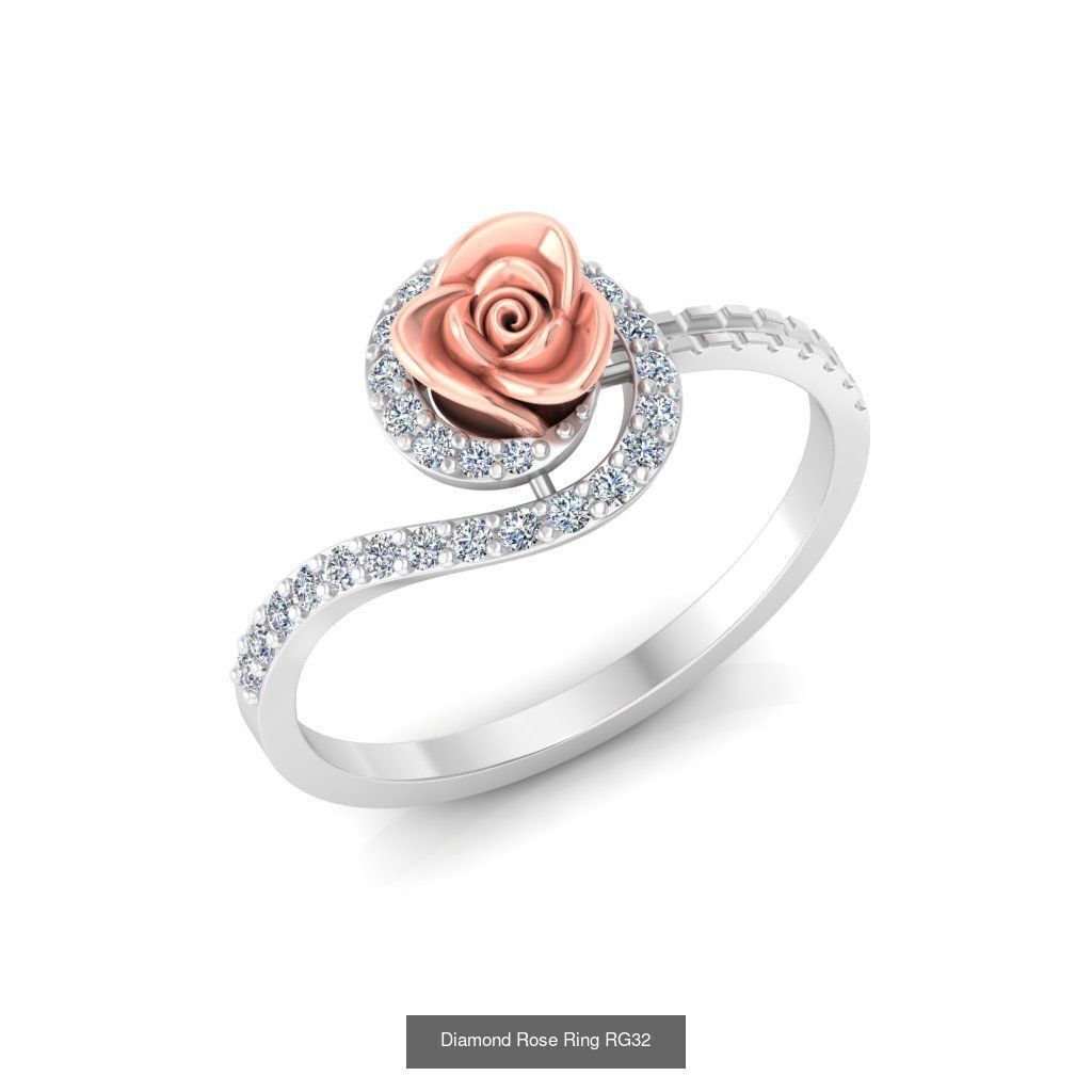 Diamond Rose Rings Collection _36