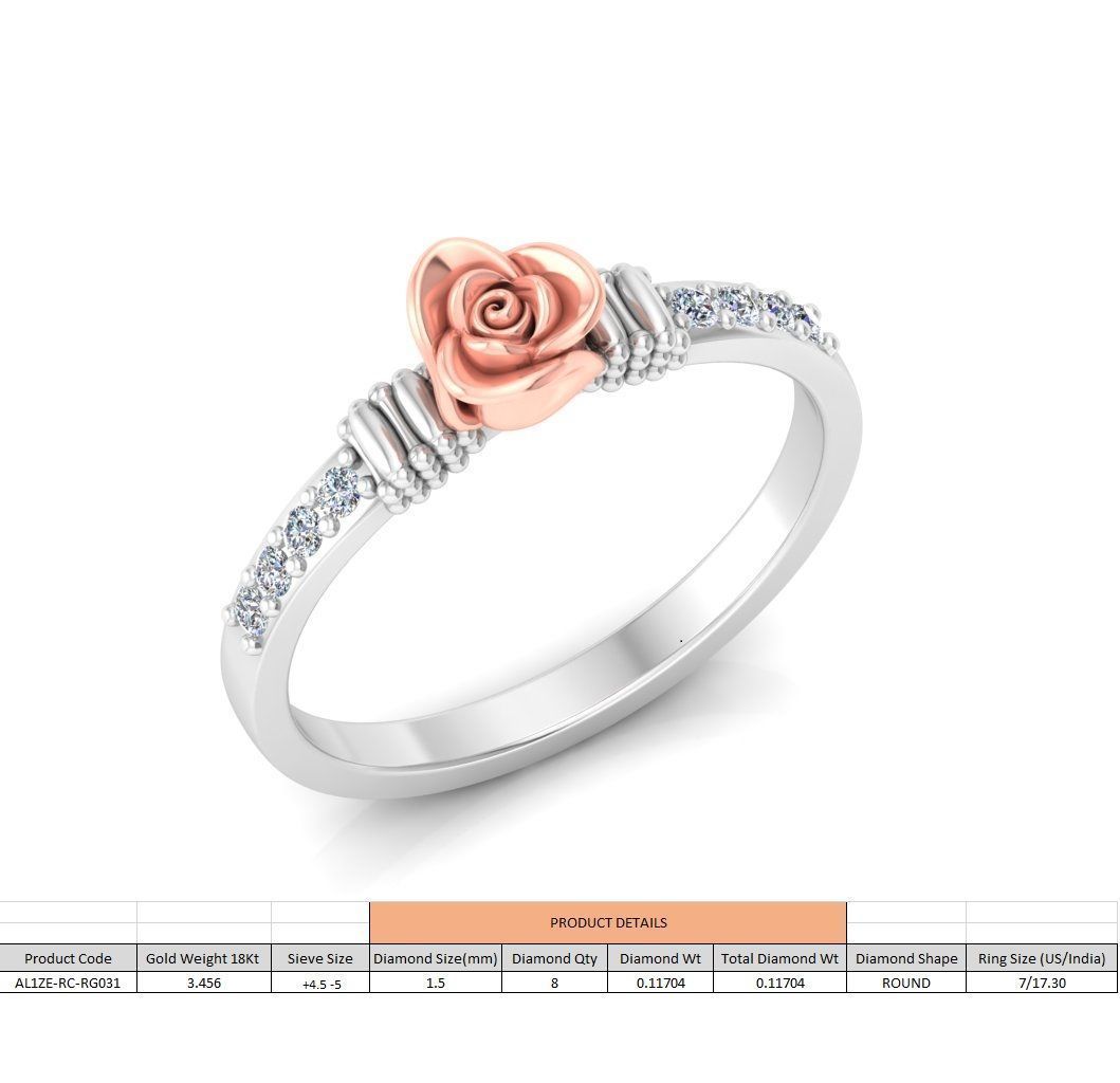 Diamond Rose Rings Collection _62