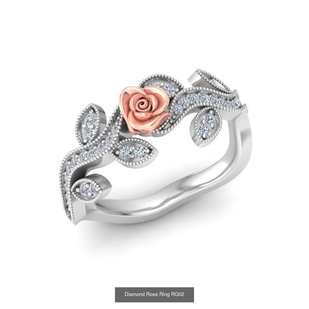 Diamond Rose Rings Collection _6