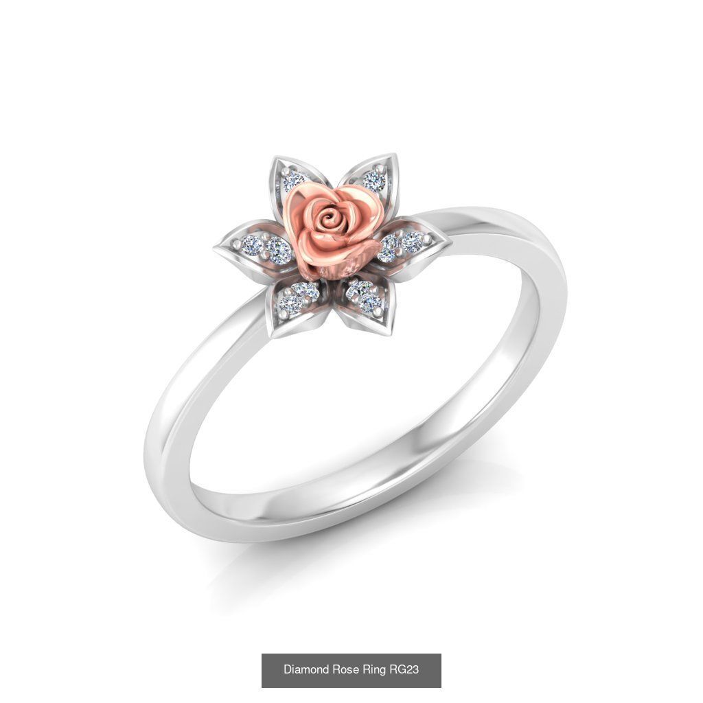 Diamond Rose Rings Collection _27
