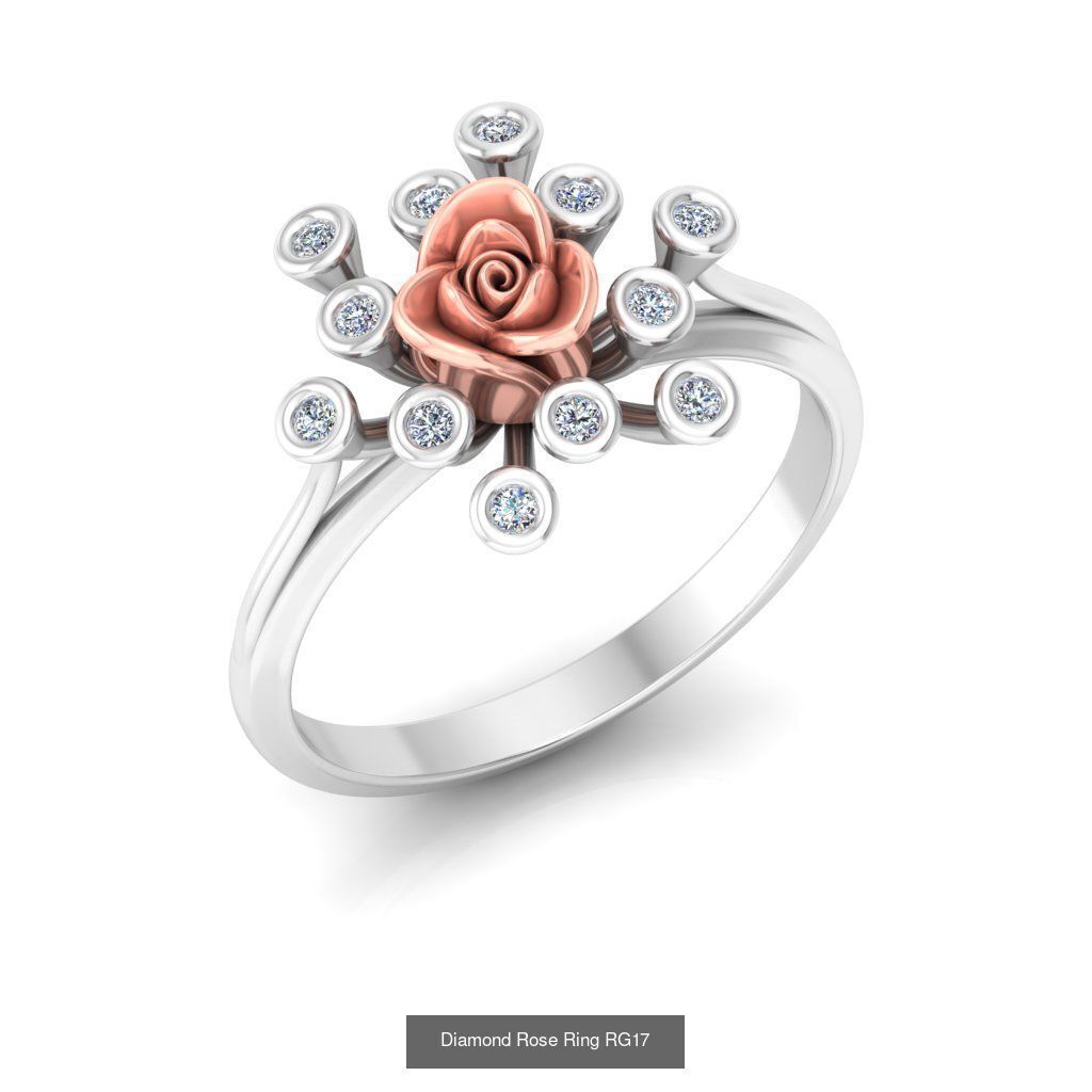 Diamond Rose Rings Collection _21