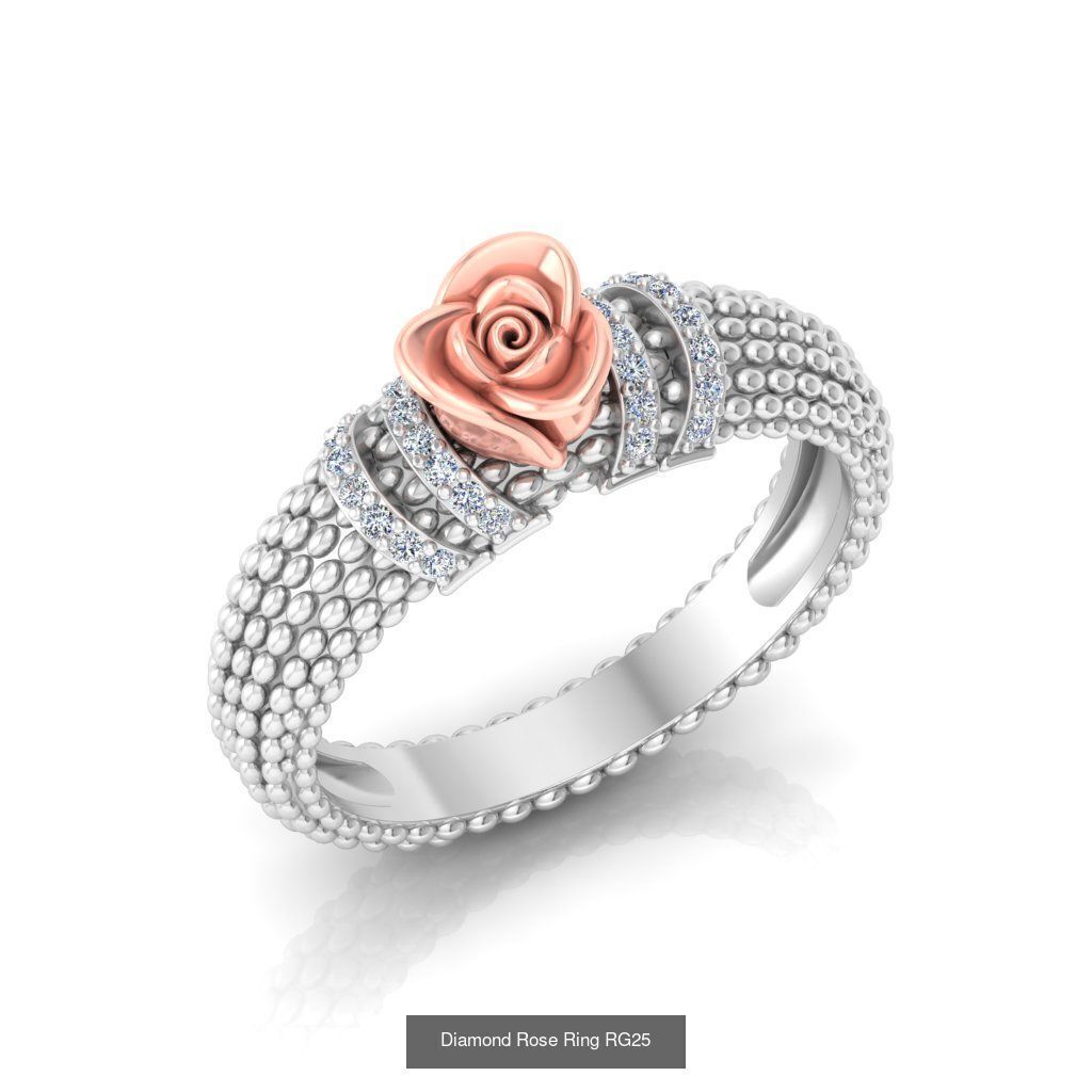 Diamond Rose Rings Collection _29