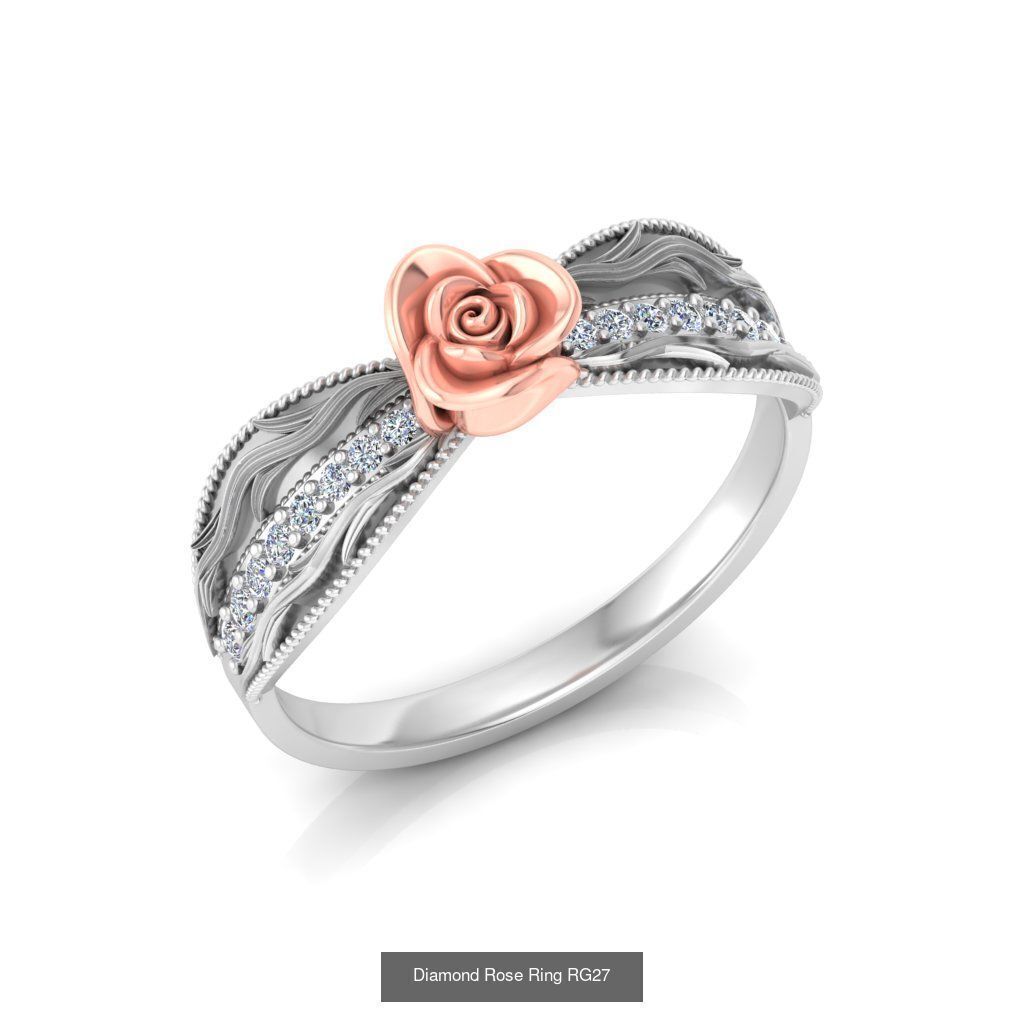 Diamond Rose Rings Collection _31