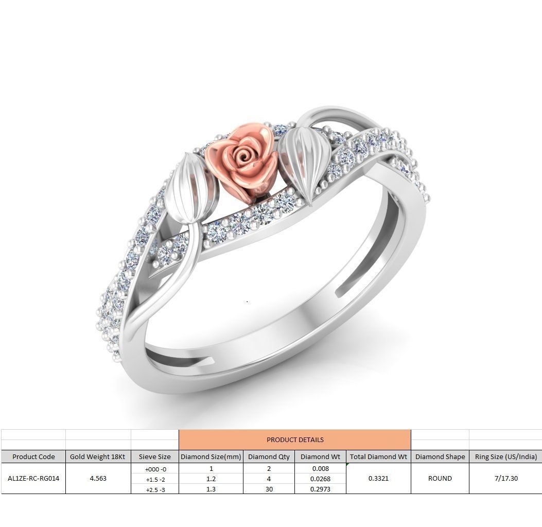 Diamond Rose Rings Collection _43