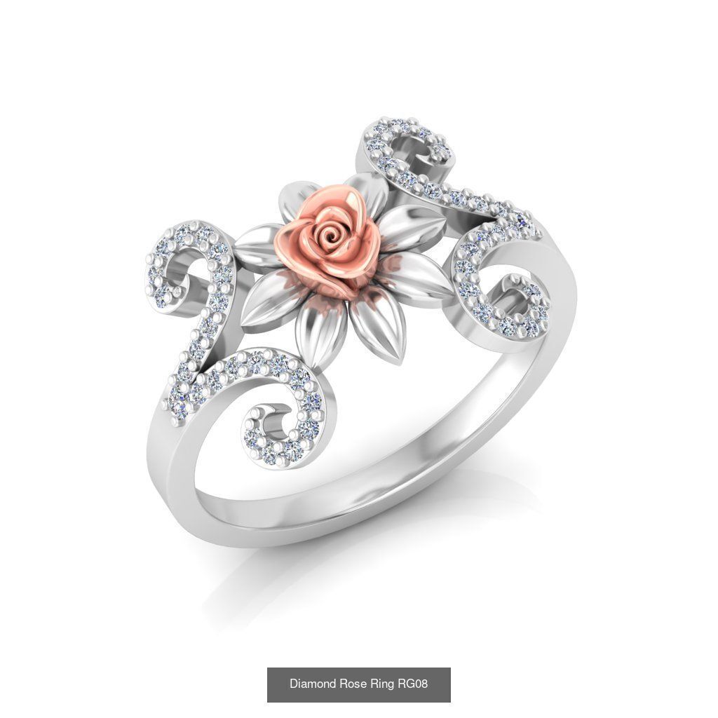 Diamond Rose Rings Collection _12