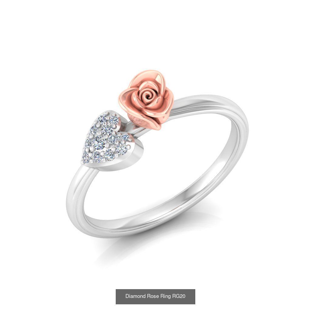 Diamond Rose Rings Collection _24