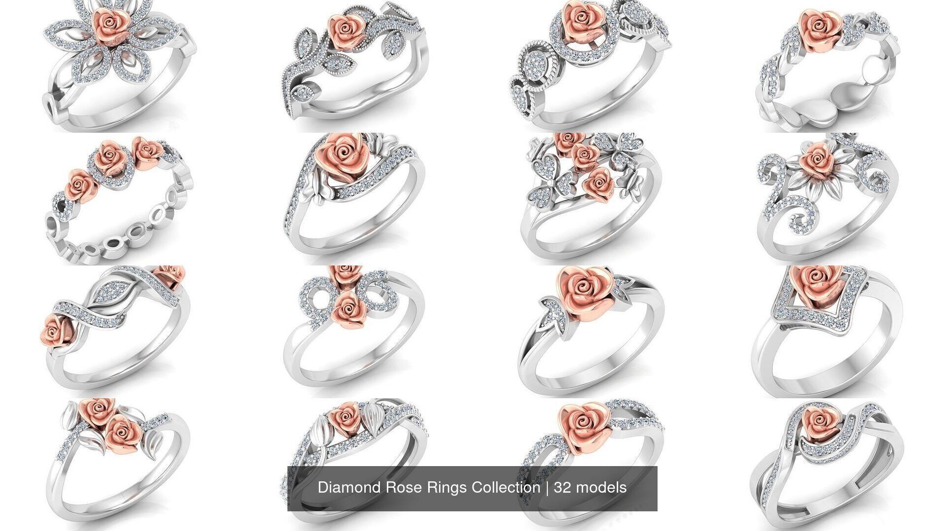 Diamond Rose Rings Collection _1