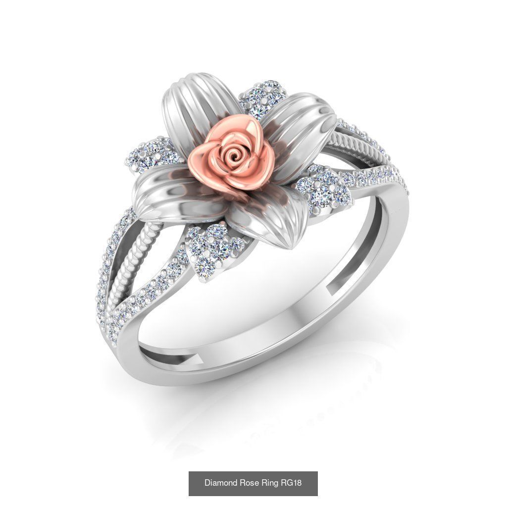 Diamond Rose Rings Collection _22