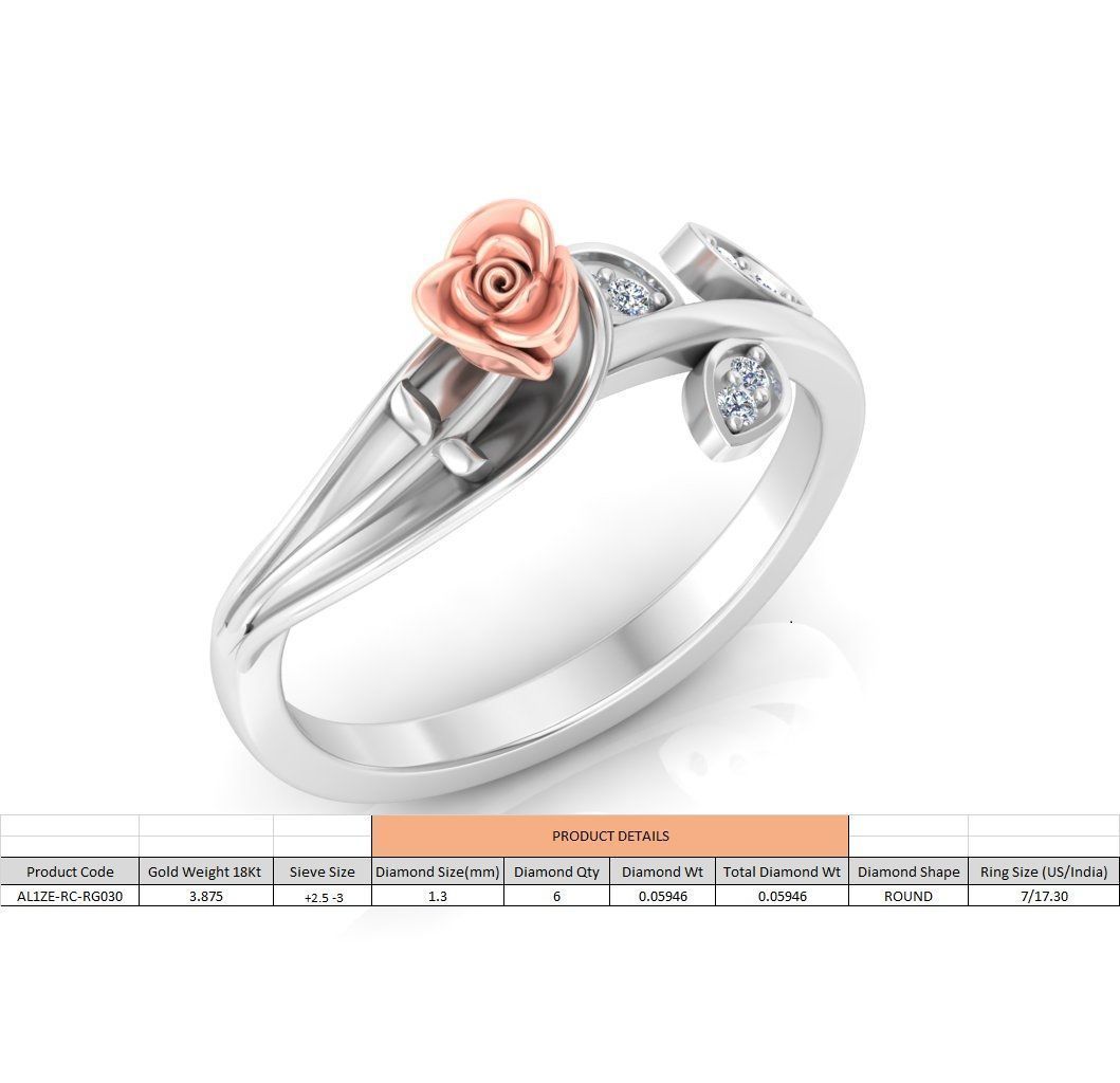 Diamond Rose Rings Collection _61