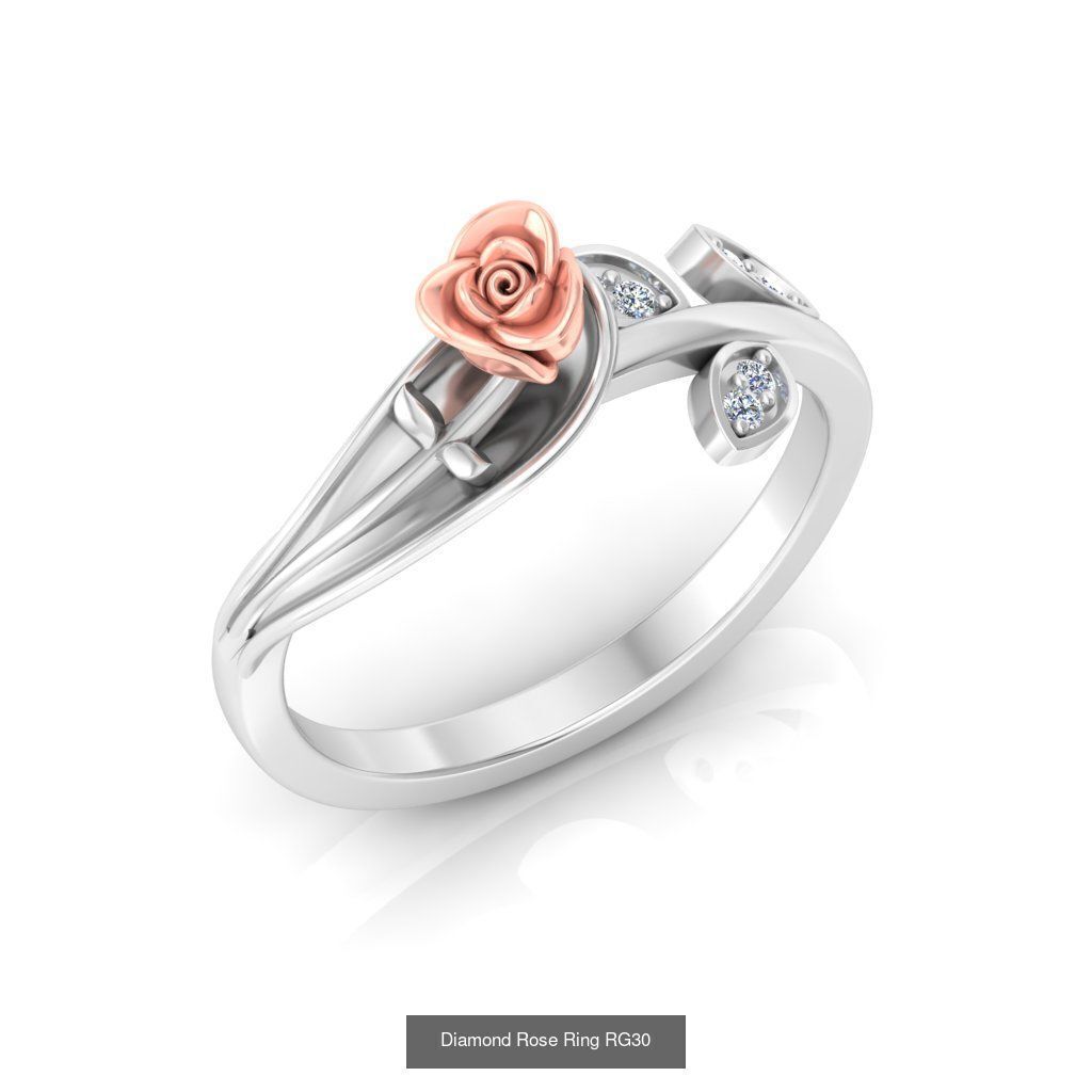 Diamond Rose Rings Collection _34