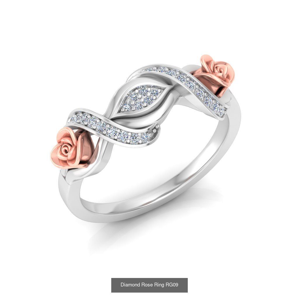 Diamond Rose Rings Collection _13