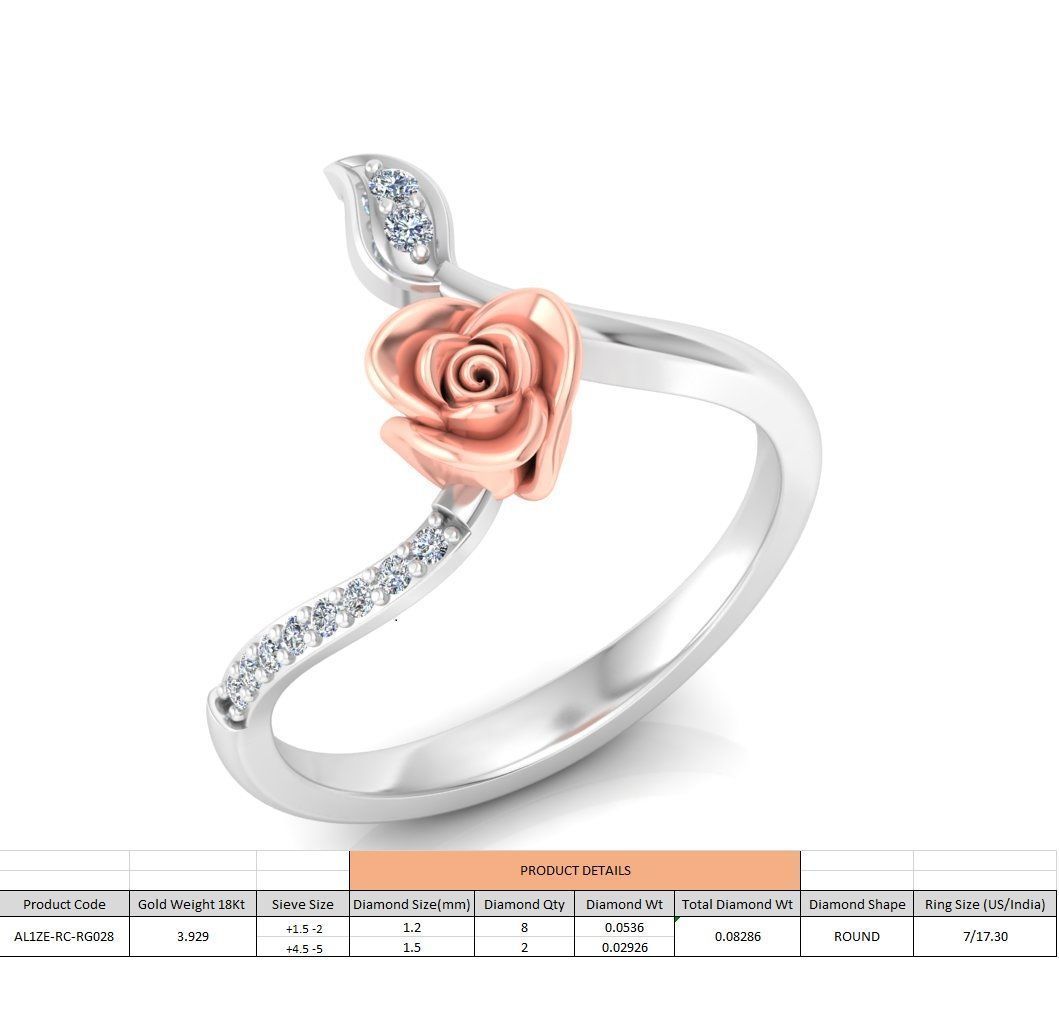 Diamond Rose Rings Collection _58