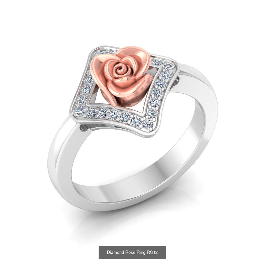 Diamond Rose Rings Collection _16