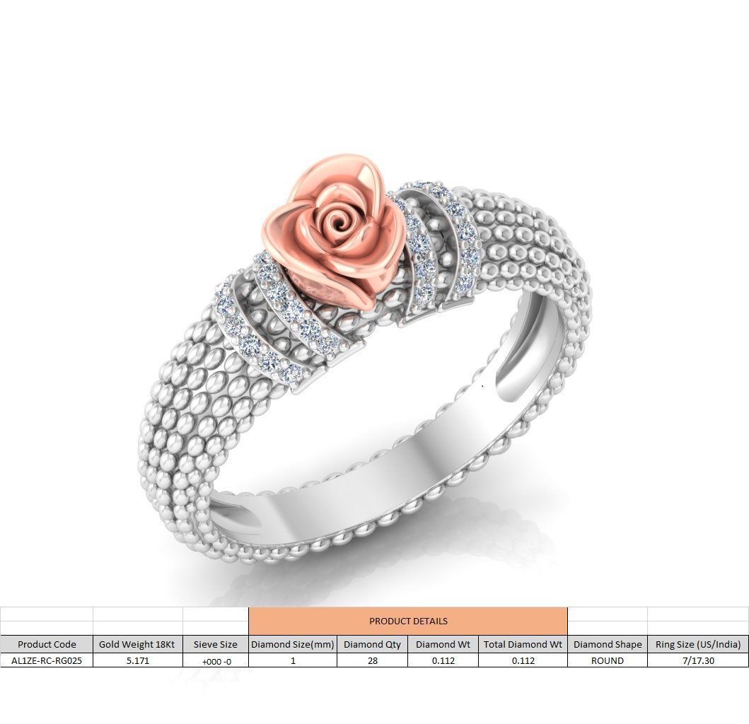 Diamond Rose Rings Collection _55