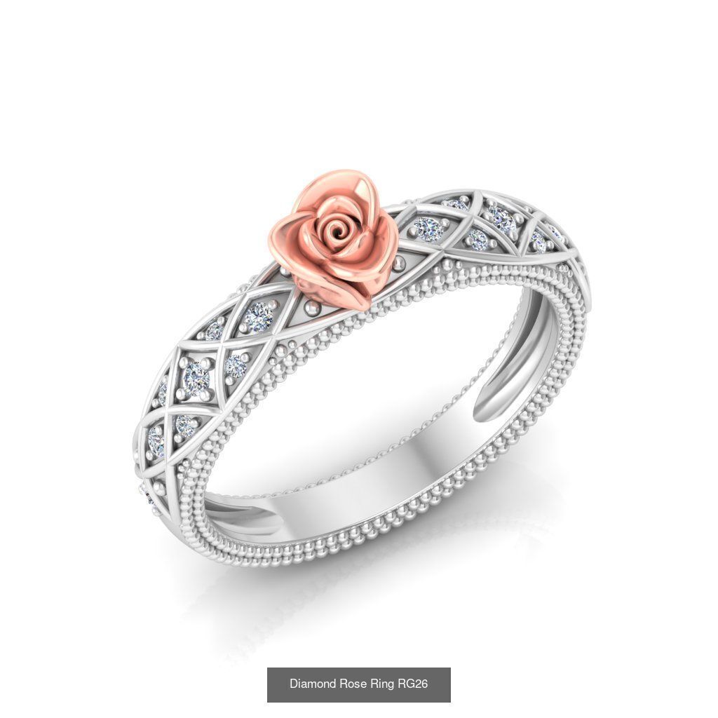 Diamond Rose Rings Collection _30