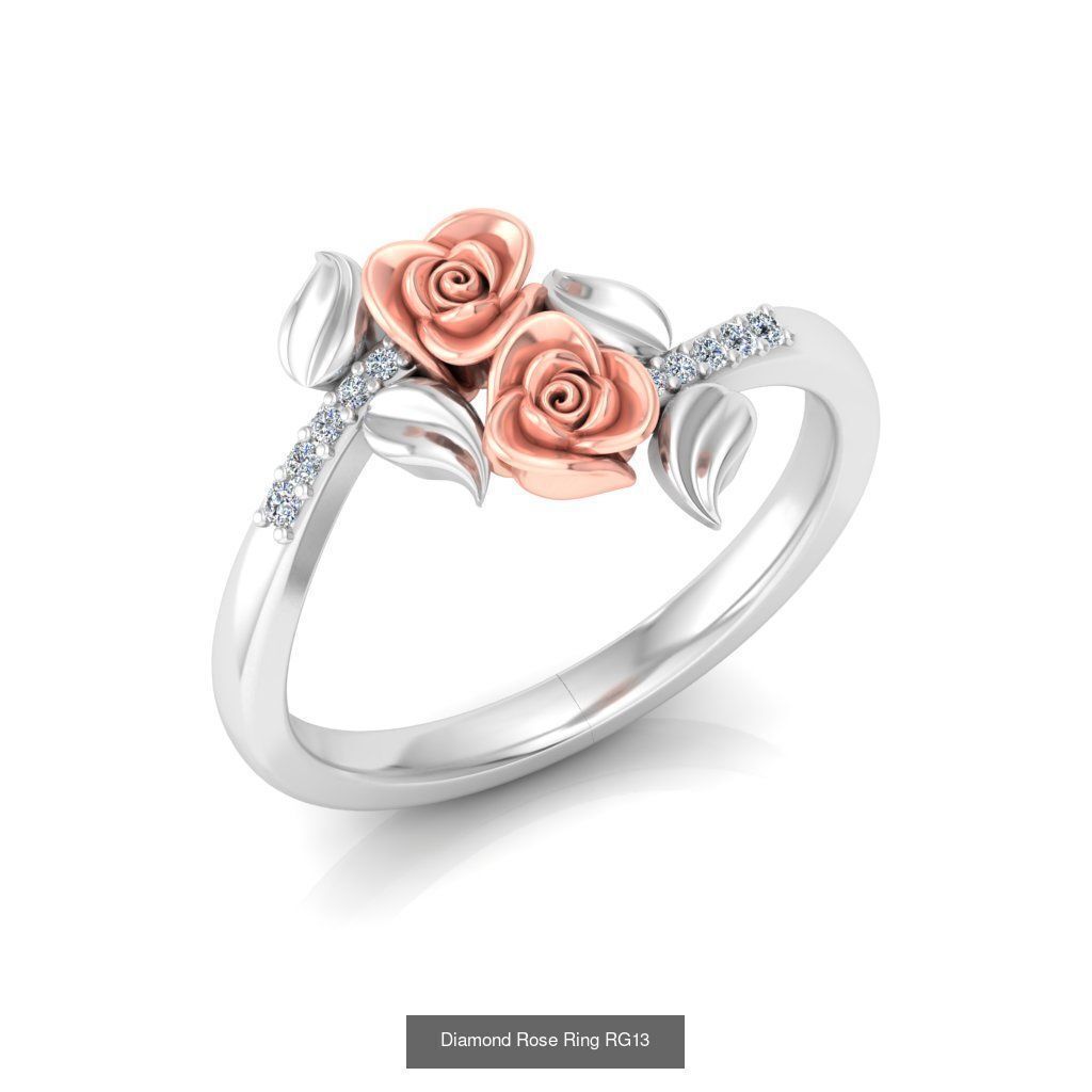 Diamond Rose Rings Collection _17