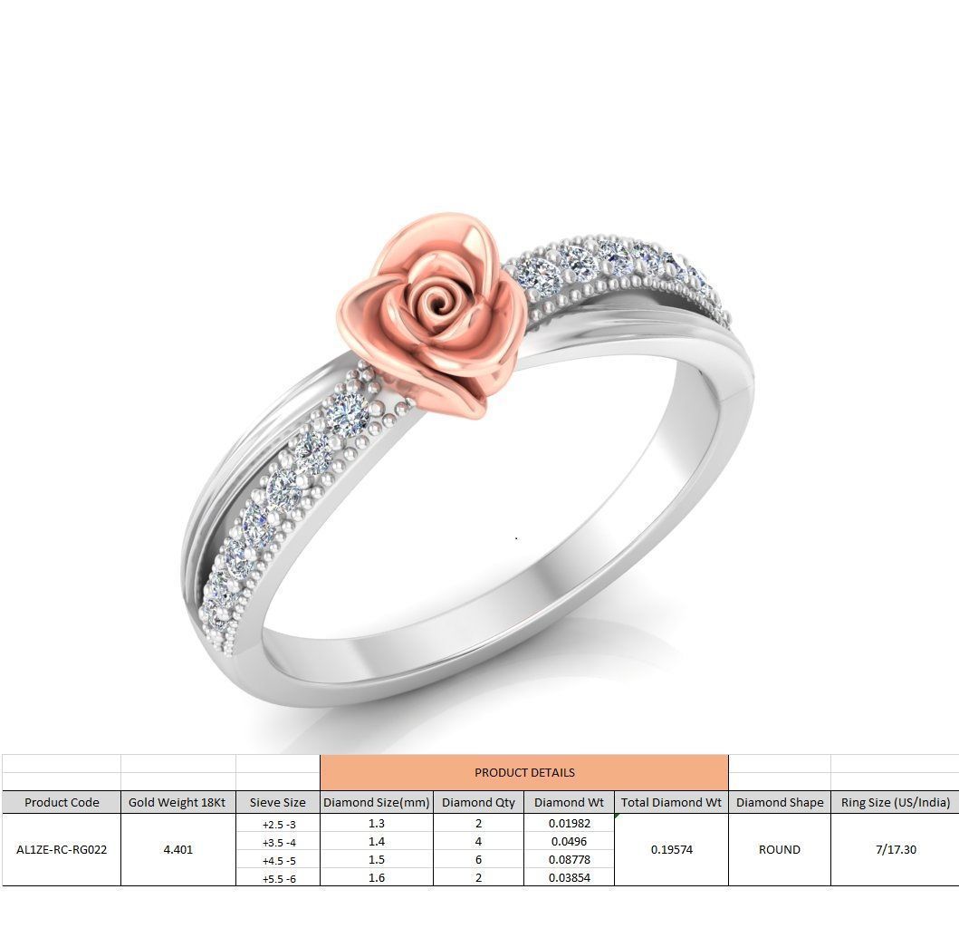 Diamond Rose Rings Collection _52