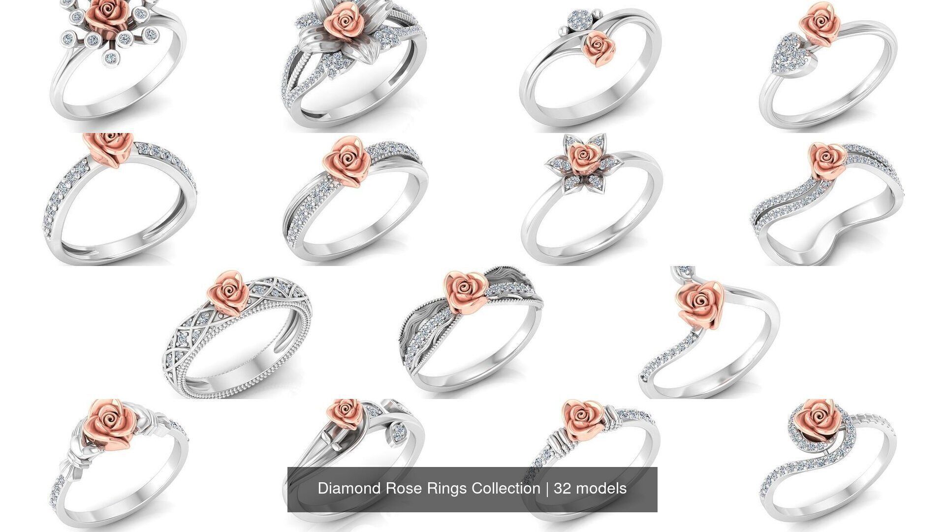 Diamond Rose Rings Collection _4
