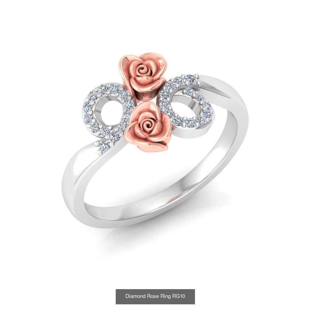 Diamond Rose Rings Collection _14