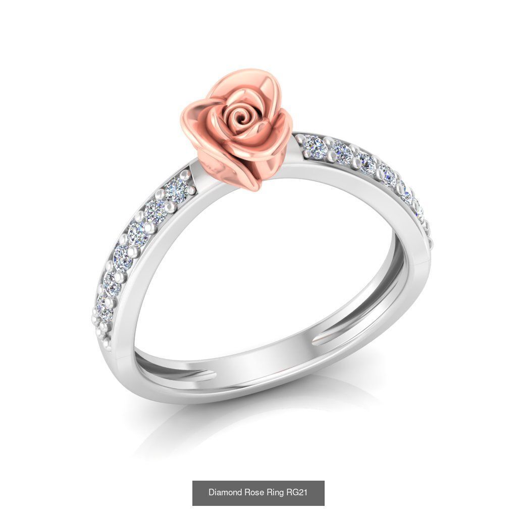 Diamond Rose Rings Collection _25