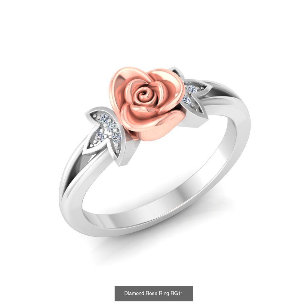 Diamond Rose Rings Collection _15