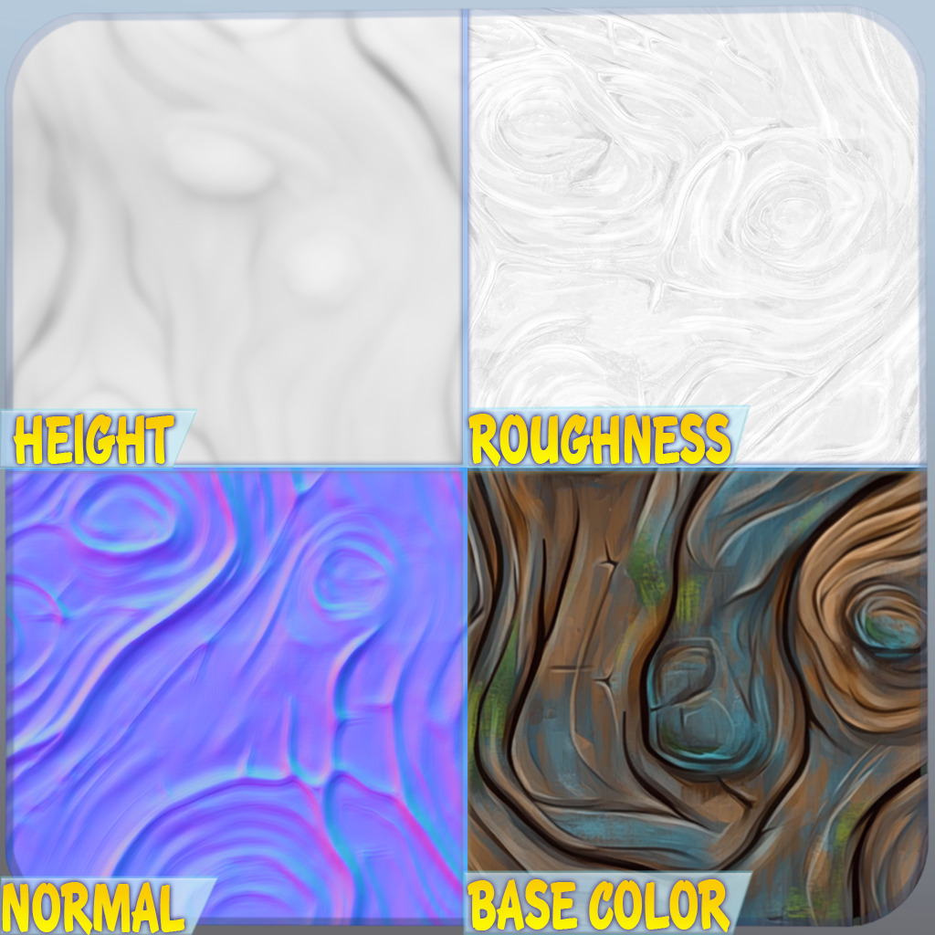 Stylized Alien Seamless Texture Texture_1