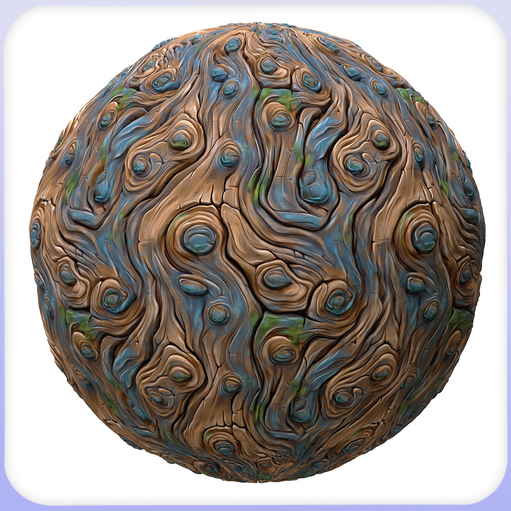Stylized Alien Seamless Texture Texture_5